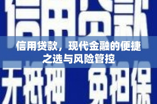 剑阁信用贷款，现代金融的便捷之选与风险管控