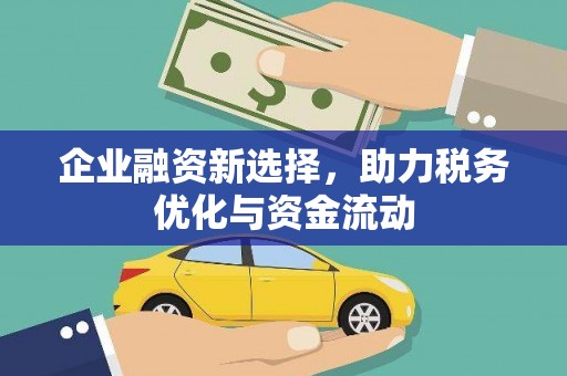 剑阁企业融资新选择，助力税务优化与资金流动