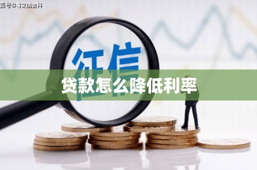剑阁贷款怎么降低利率