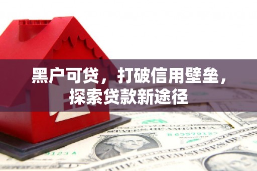 剑阁黑户可贷，打破信用壁垒，探索贷款新途径