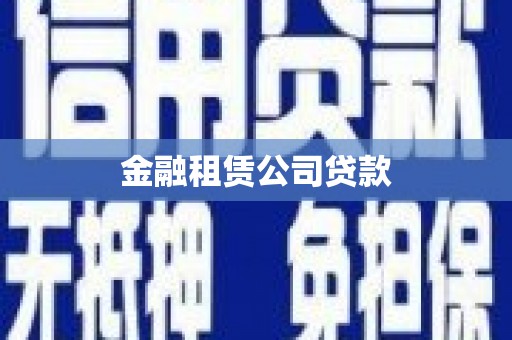 剑阁金融租赁公司贷款