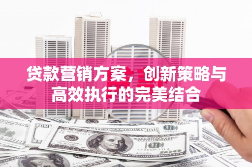 剑阁贷款营销方案，创新策略与高效执行的完美结合