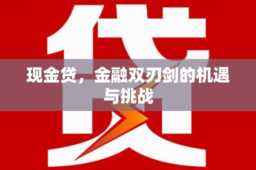 剑阁现金贷，金融双刃剑的机遇与挑战