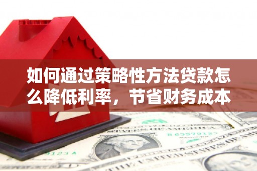 剑阁如何通过策略性方法贷款怎么降低利率，节省财务成本