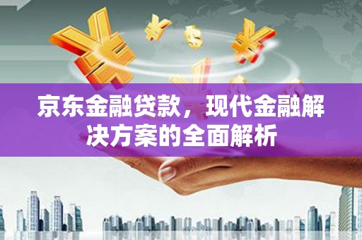 剑阁京东金融贷款，现代金融解决方案的全面解析