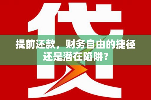 剑阁提前还款，财务自由的捷径还是潜在陷阱？
