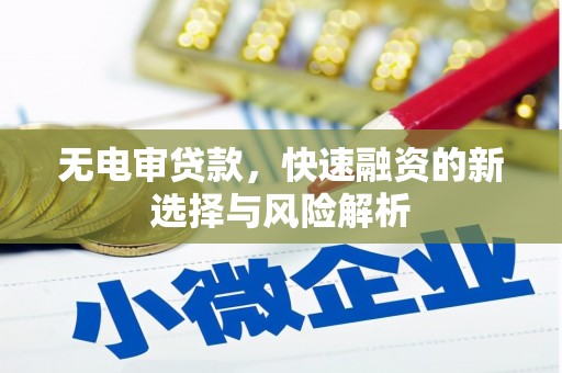 剑阁无电审贷款，快速融资的新选择与风险解析