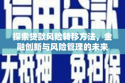 剑阁探索贷款风险转移方法，金融创新与风险管理的未来