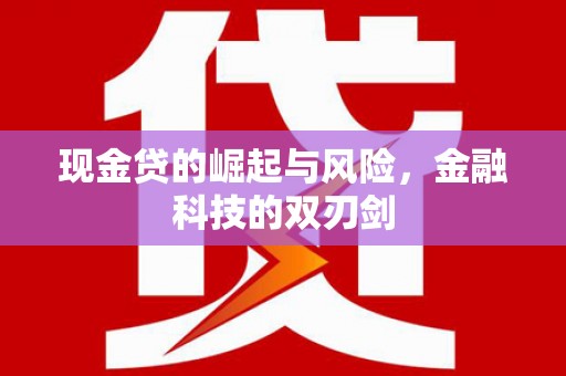 剑阁现金贷的崛起与风险，金融科技的双刃剑