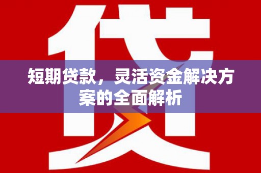 剑阁短期贷款，灵活资金解决方案的全面解析