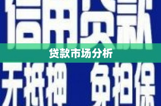 剑阁贷款市场分析