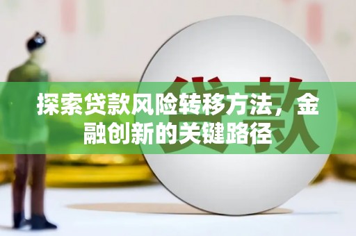 剑阁探索贷款风险转移方法，金融创新的关键路径
