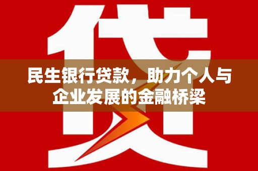 剑阁民生银行贷款，助力个人与企业发展的金融桥梁
