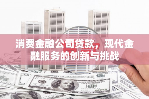 剑阁消费金融公司贷款，现代金融服务的创新与挑战