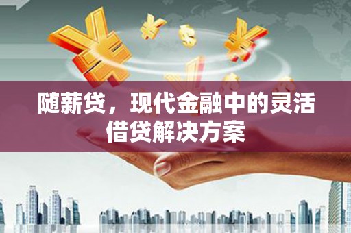 剑阁随薪贷，现代金融中的灵活借贷解决方案