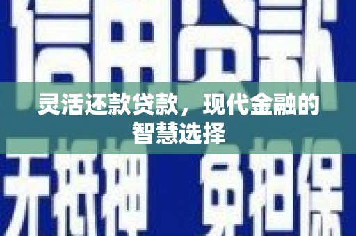 剑阁灵活还款贷款，现代金融的智慧选择