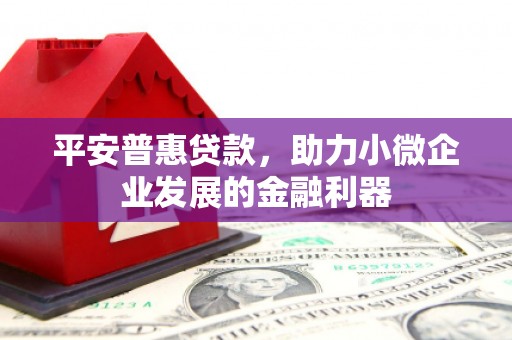 剑阁平安普惠贷款，助力小微企业发展的金融利器