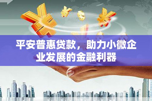 剑阁平安普惠贷款，助力小微企业发展的金融利器
