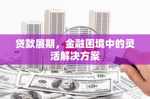剑阁贷款展期，金融困境中的灵活解决方案