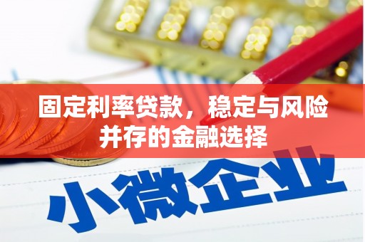 剑阁固定利率贷款，稳定与风险并存的金融选择