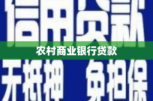 剑阁农村商业银行贷款