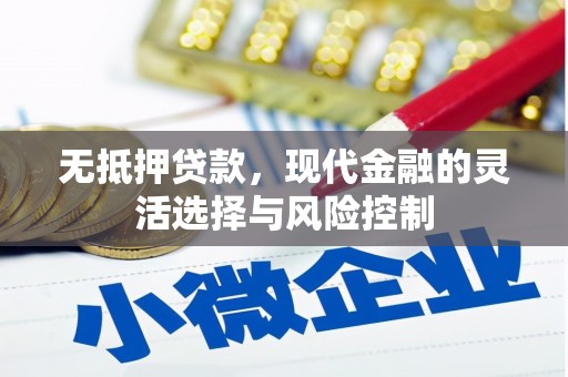 剑阁无抵押贷款，现代金融的灵活选择与风险控制