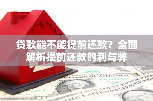 剑阁贷款能不能提前还款？全面解析提前还款的利与弊