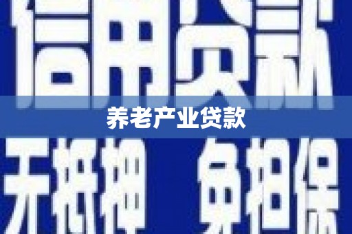 剑阁养老产业贷款