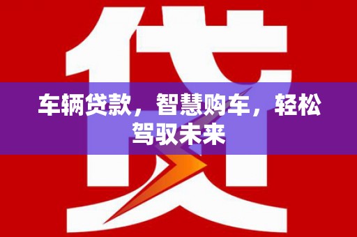 剑阁车辆贷款，智慧购车，轻松驾驭未来