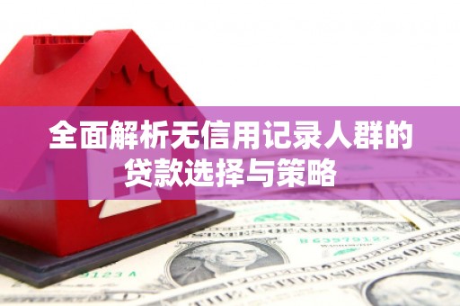 剑阁全面解析无信用记录人群的贷款选择与策略