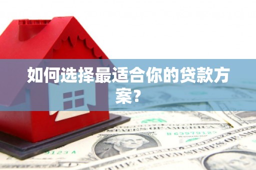 剑阁如何选择最适合你的贷款方案？